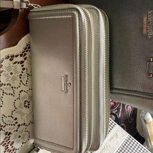Large silver Kate Spade billfold